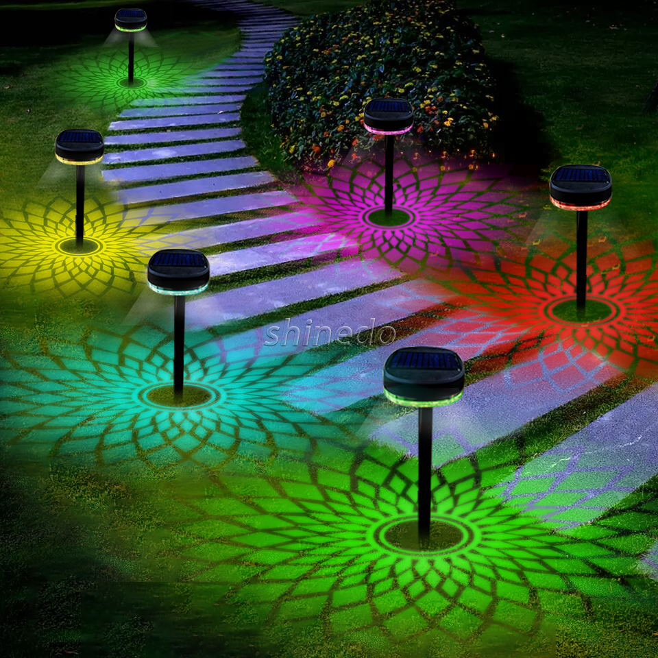 Bright  Landscape Light Outdoor Waterproof Solar Powered Garden Lights Solar Pathway Lights for Walkway Yard Backyard Lawn Land