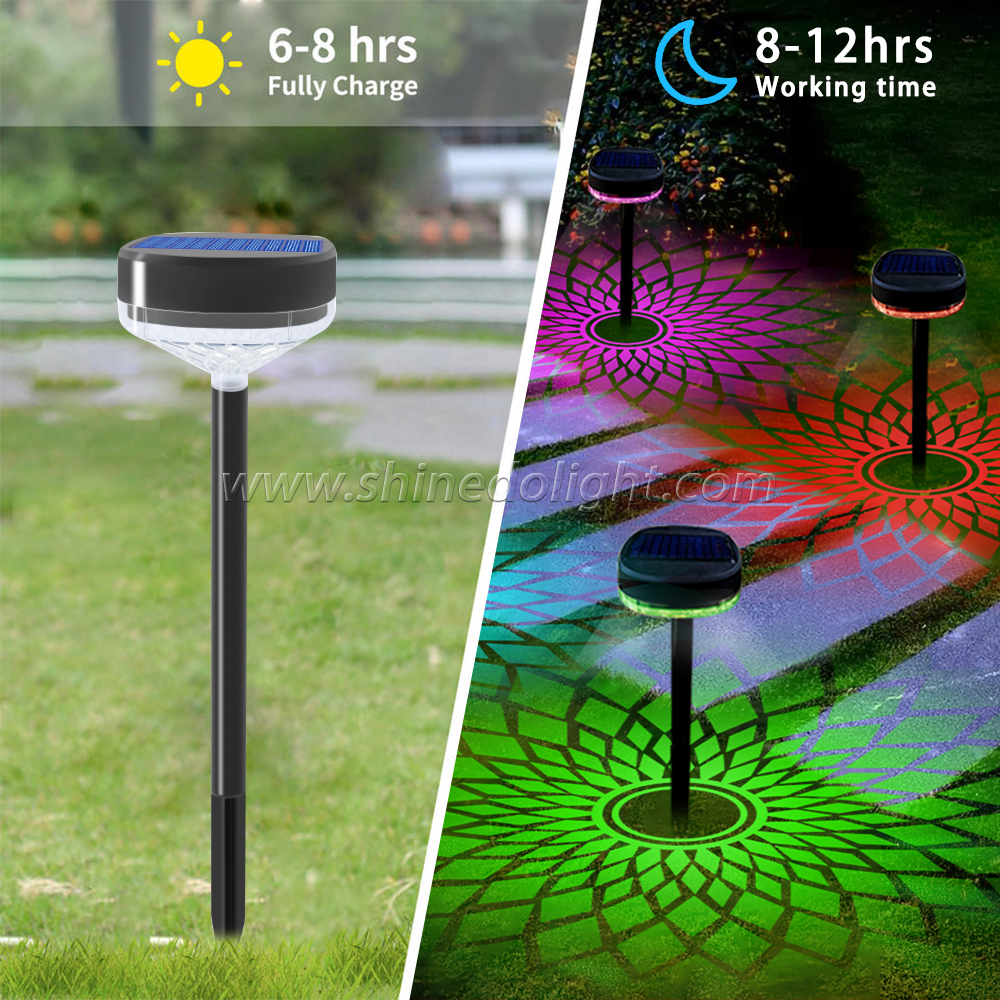 Bright  Landscape Light Outdoor Waterproof Solar Powered Garden Lights Solar Pathway Lights for Walkway Yard Backyard Lawn Land