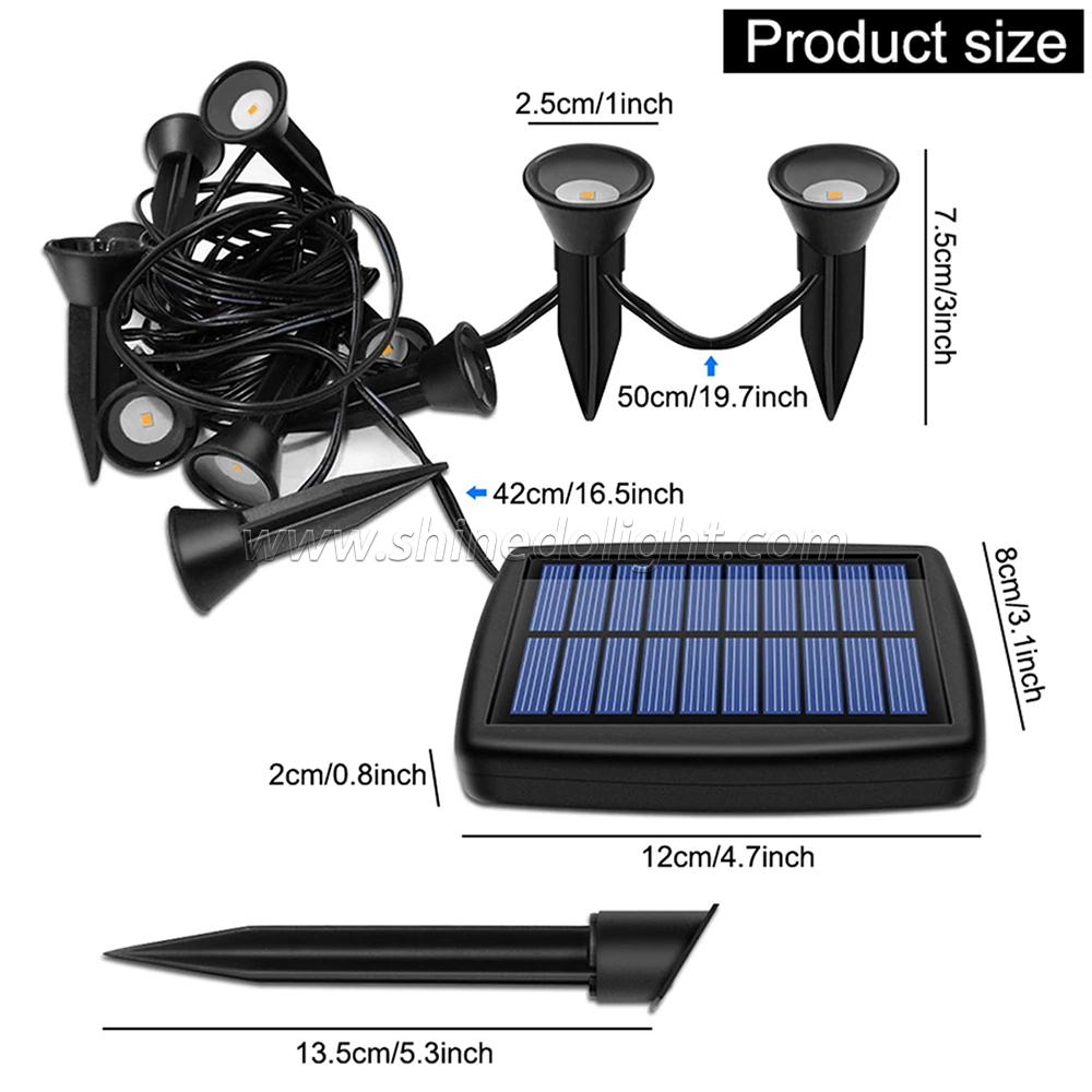 Hot sale outdoor waterproof solar garden light Sidewalk courtyard backyard lawn lighting Path way light