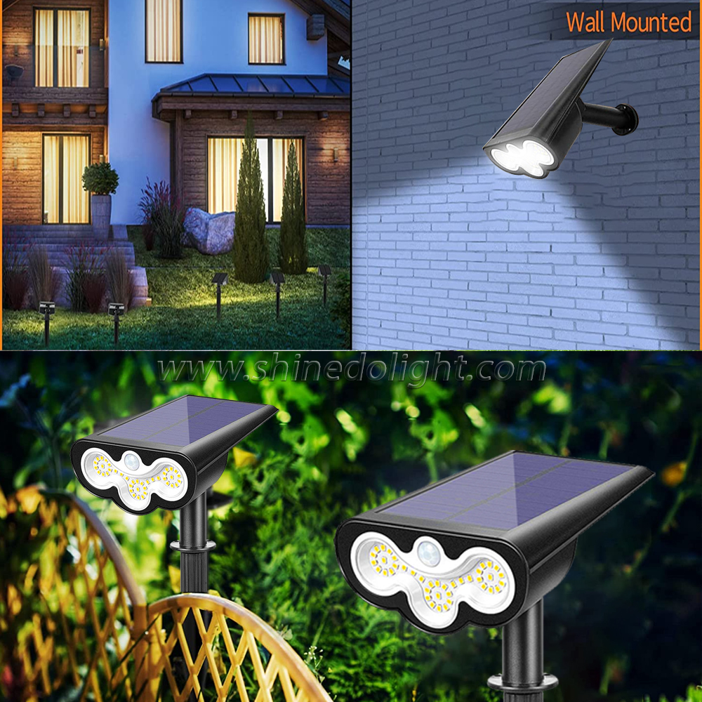 Adjustable Solar Spotlight Solar Garden Light IP65 Super Bright Landscape Wall Light Outdoor Light Solar Lamp