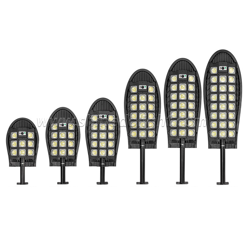 208/286/364/442/520/598 LED Highlight Solar Street Lamp Three Modes Induction Street Light Solar Garden Lamp with Remote Control