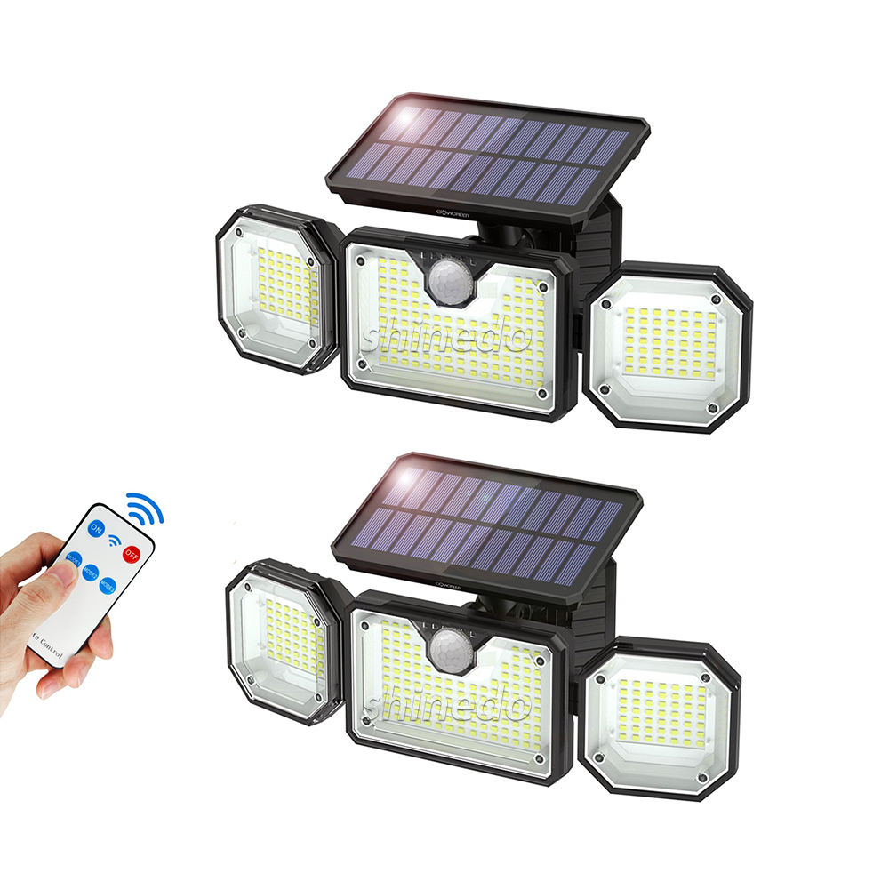 Outdoor Solar Floodlight 226LED 6500K LED Solar Motion Sensor Light 3 modes Wide Angle lighting IP65 Waterproof security light