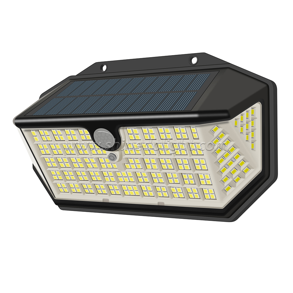 266 LED Solar Wall Lights Outdoor Solar Lamp PIR Motion Sensor Solar Powered Sunlight Street Light