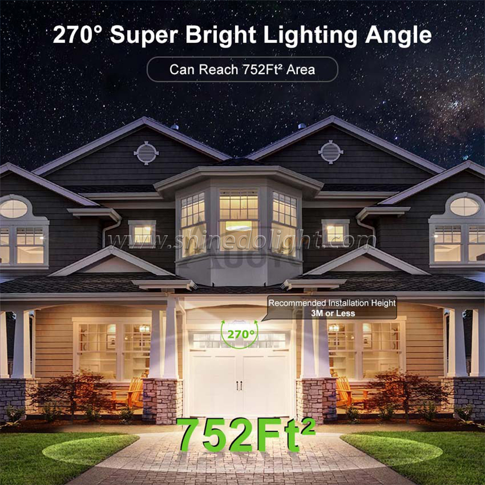 Newest 126 led Solar Motion Sensor Light For Home, Outdoor Emergency Security Garden Solar Wall Light