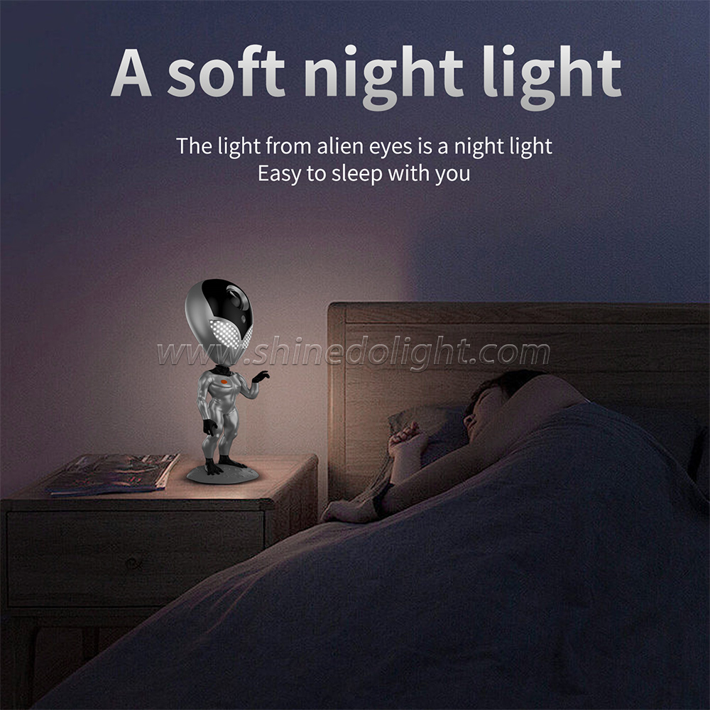 USB LED Night Light aliensun shape Smart Galaxy Projector Sky Star Light Projection Lamp for kids gift
