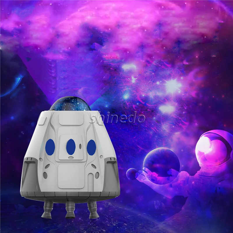 LED Space capsule Cosmic Aurora bedroom romantic atmosphere projection light lamp Bluetooth speaker Galaxy projector