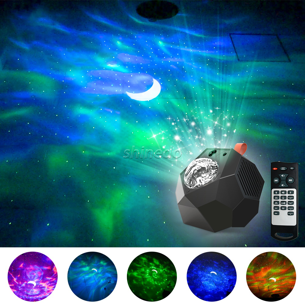 New Projection Lamp Bluetooth Music Laser Home Atmosphere Light Star Night Light Galaxy Projector