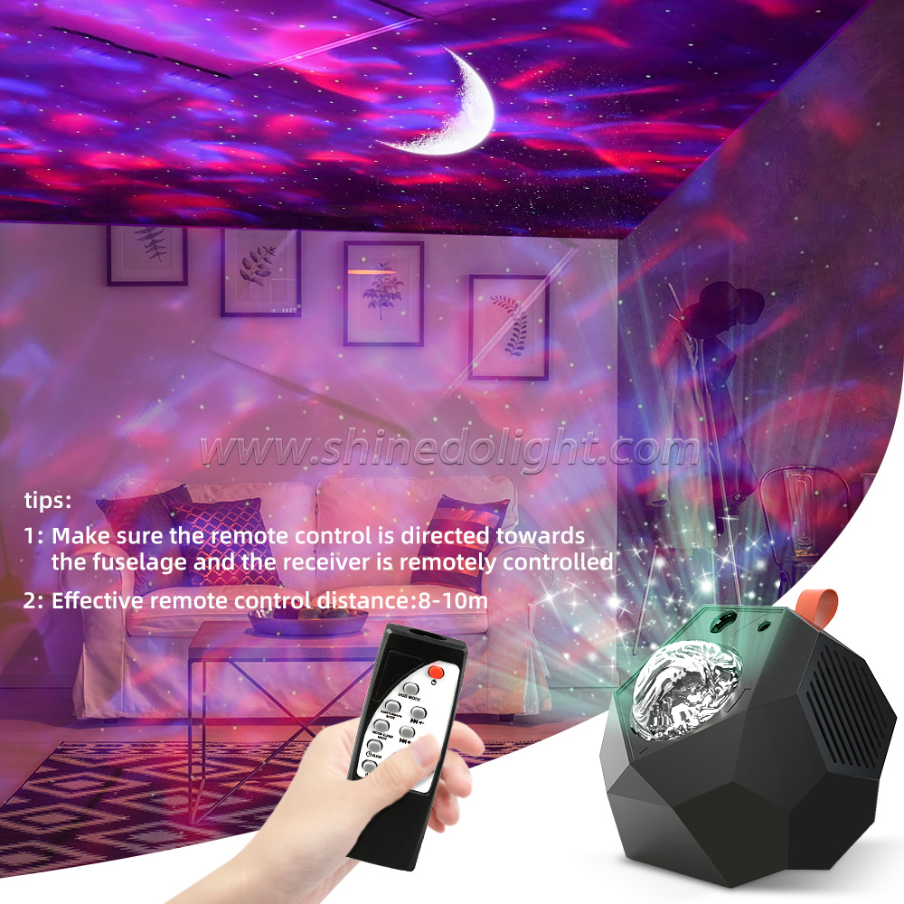 New Projection Lamp Bluetooth Music Laser Home Atmosphere Light Star Night Light Galaxy Projector