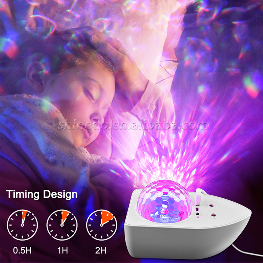 Remote Control Colorful Starry Sky Projection Lamp LED Laser Decoration Boat Star Galaxy Projector