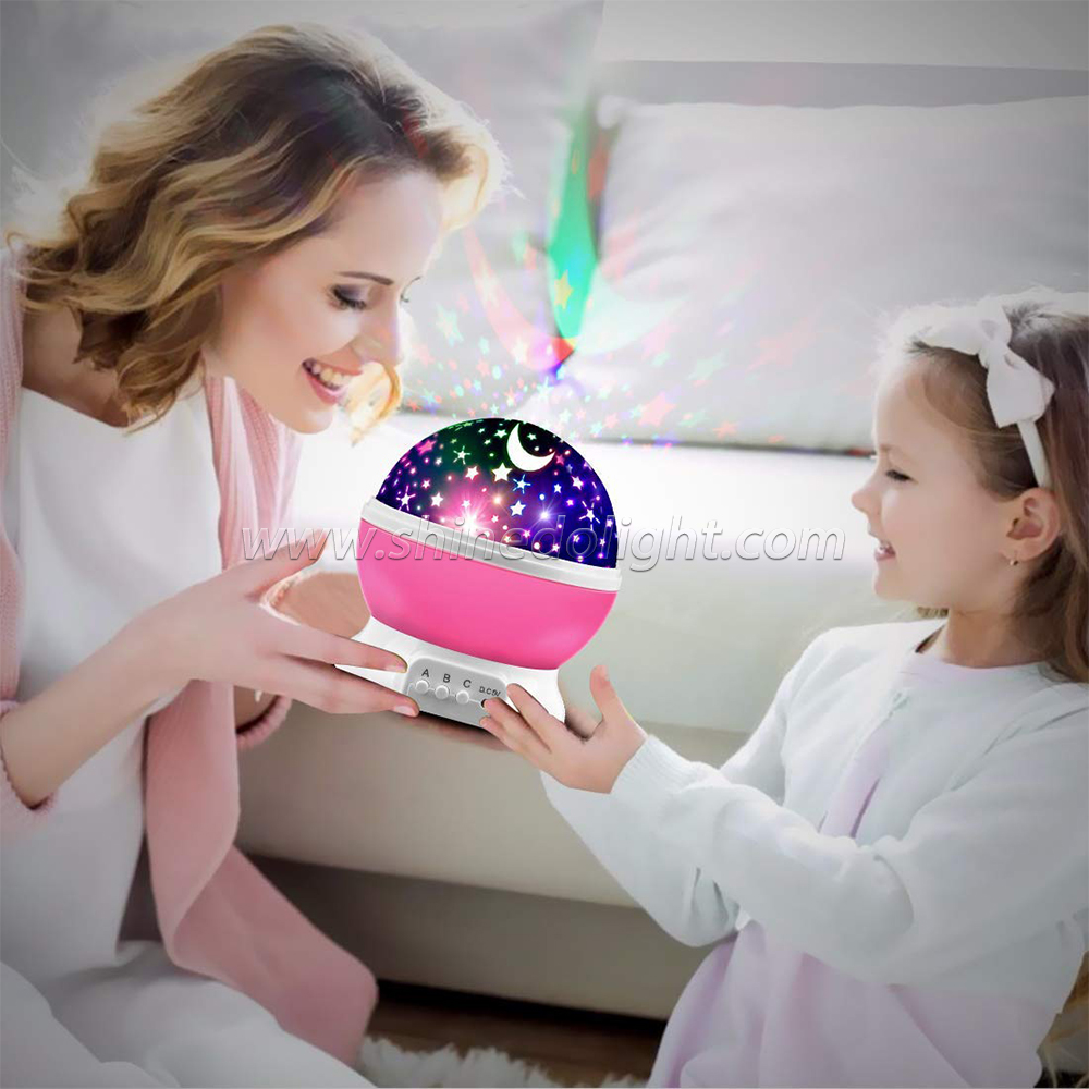 Star Projector Night Light Lamp Fun Gifts for Girls and Boys Rotating Star Sky Moon Light Projector for Kids Bedroom Decor