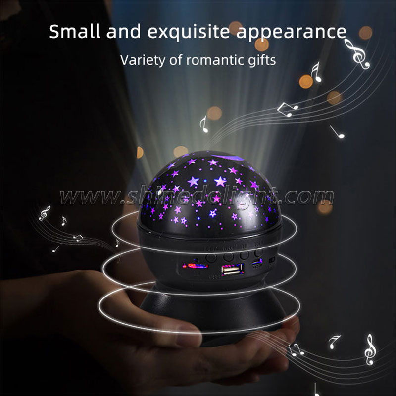 Music Bluetooth Star Projector Rotating Star Moon Night Light Star Projector for Children