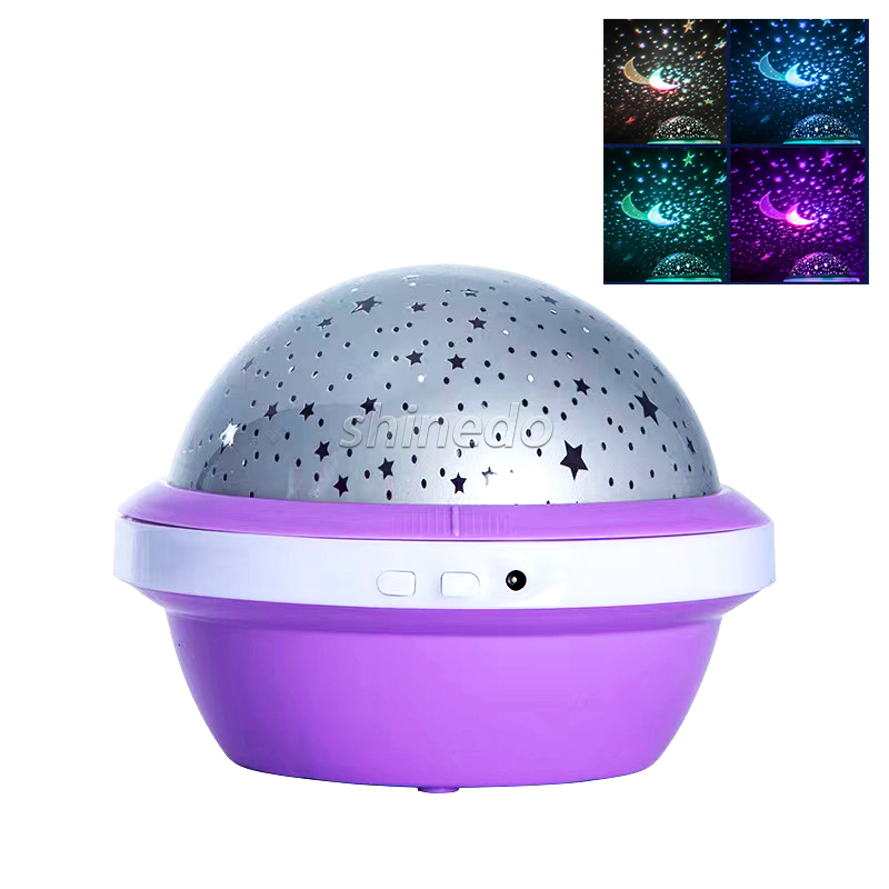 Colorful Led Star Moon Projector Children Bedroom Night light Projection Lamp