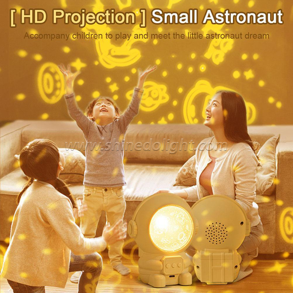 Astronaut Star Light LED Projector Atmosphere Bedroom Bedside Colorful Spaceman Night Light Galaxy Projector