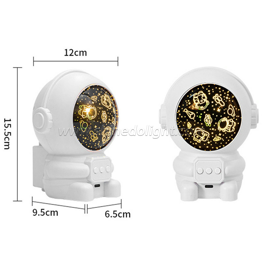 Astronaut Star Light LED Projector Atmosphere Bedroom Bedside Colorful Spaceman Night Light Galaxy Projector