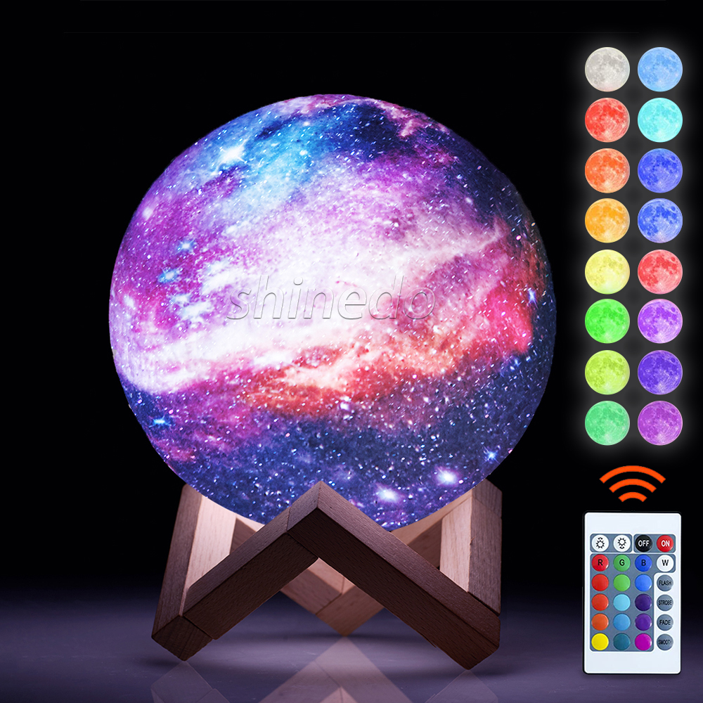 3D Moon Lamp Moon Touch USB Rechargeable Light With Remote Control LED Night Light For Home Decoration Lamp Night Light