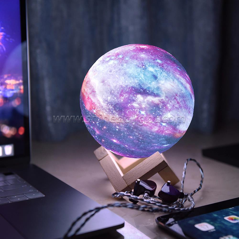 3D Moon Lamp Moon Touch USB Rechargeable Light With Remote Control LED Night Light For Home Decoration Lamp Night Light
