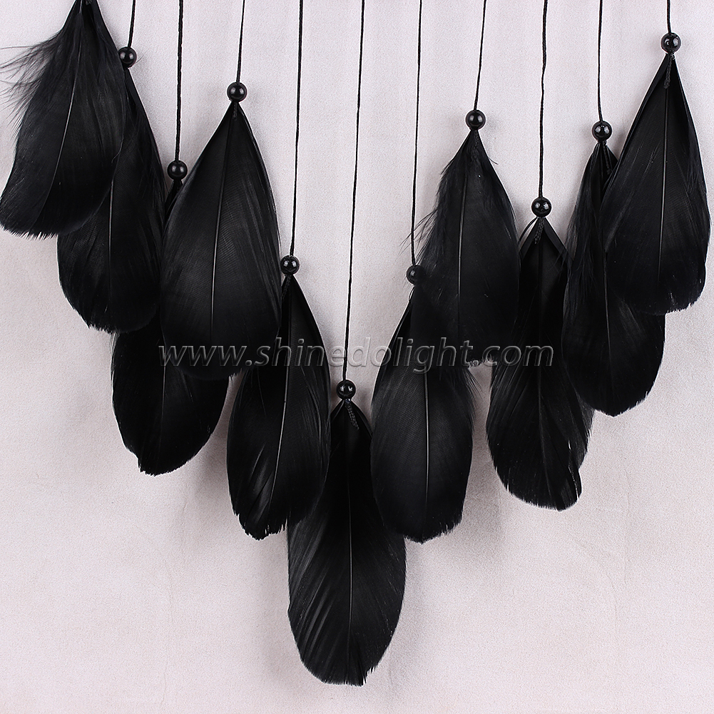 With a sense of senior five ring net feather fashion home decoration dream catcher SD-SW182