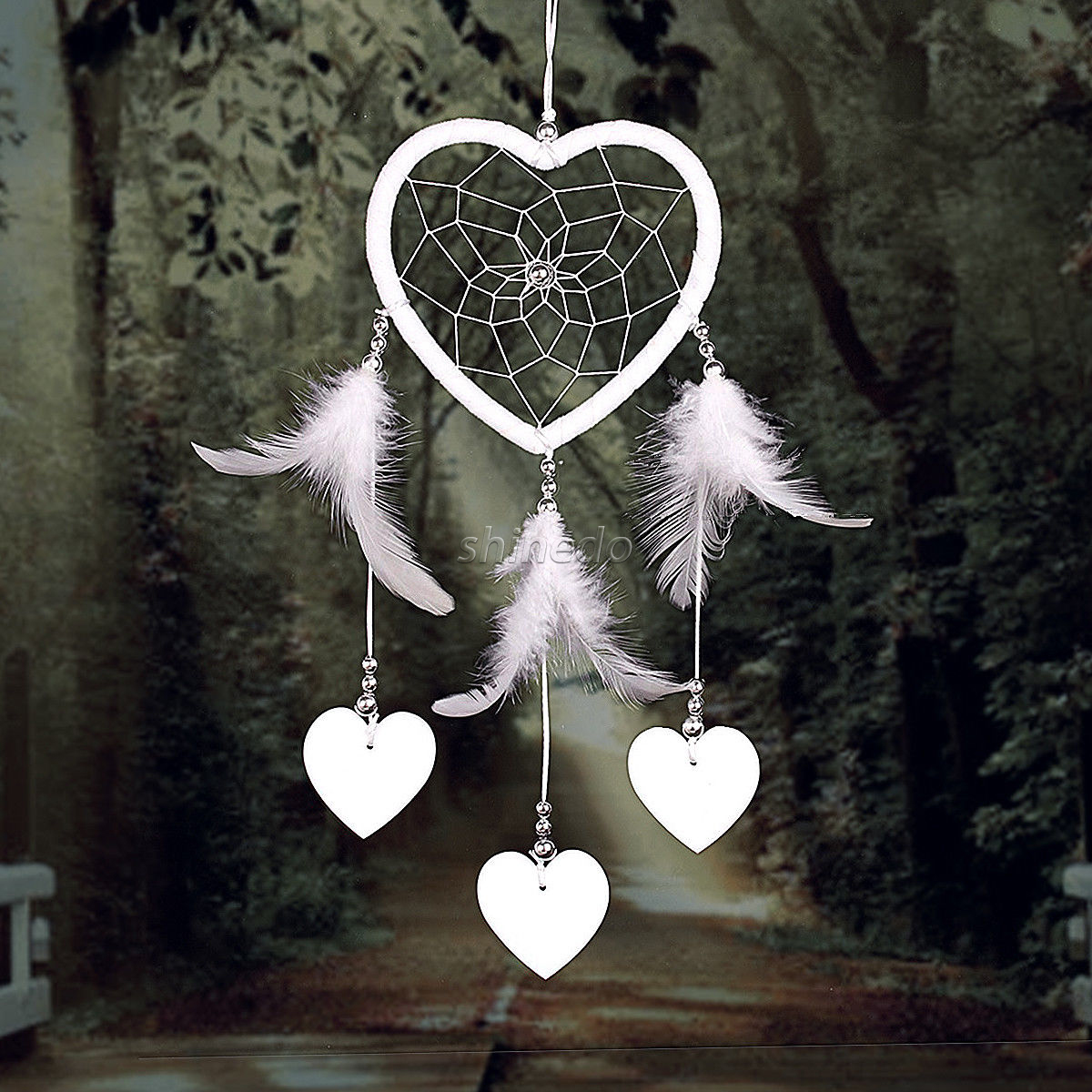 Heart-shaped handmade dream catcher wedding party gift SD-SW186