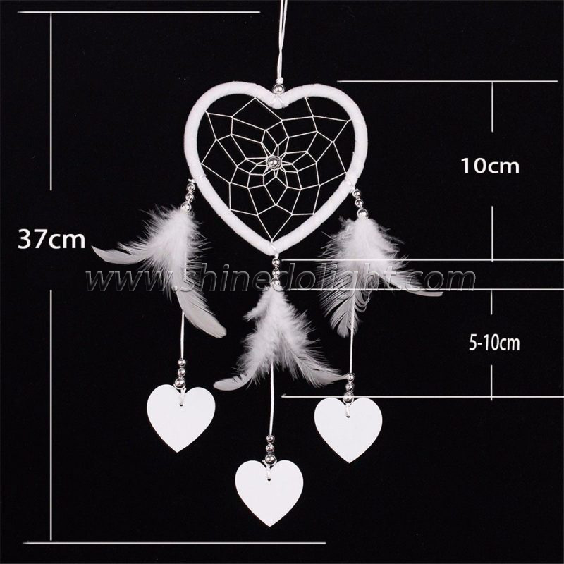 Heart-shaped handmade dream catcher wedding party gift SD-SW186