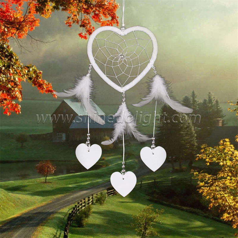 Heart-shaped handmade dream catcher wedding party gift SD-SW186