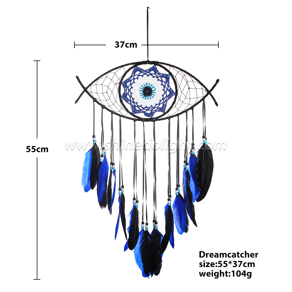 Hand-woven wall-mounted evil eye dream catcher for home decor SD-SW187