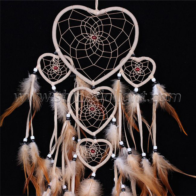 Warm color five heart same dream catcher used for bedroom home decoration SD-SW188