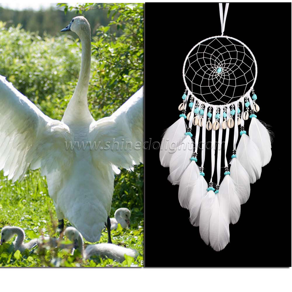 New white feather dream catcher for home decoration SD-SW211