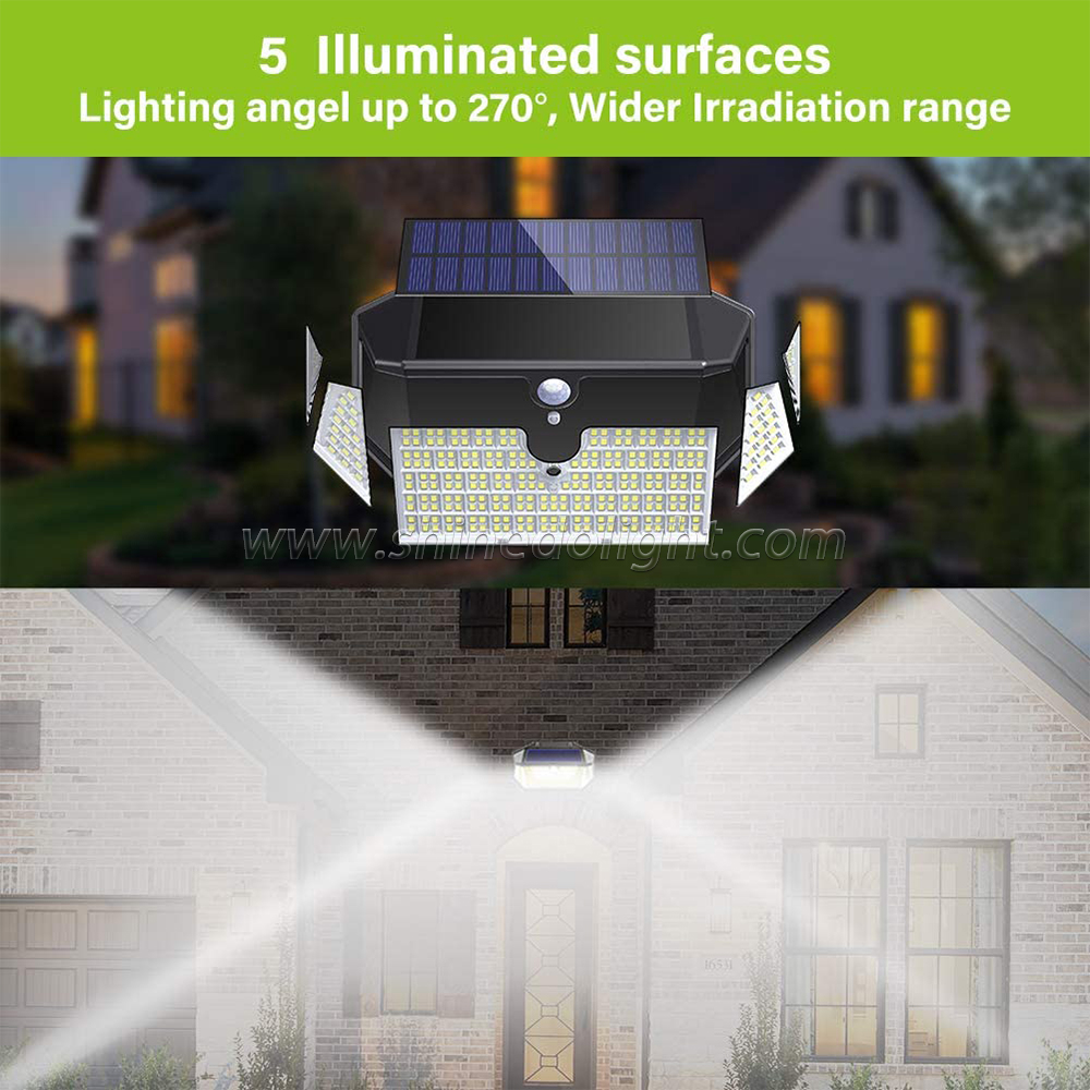 266 LED Outdoor Lamp PI Solar Motion Sensor Light Powered Sunlight Wall Light Solar Security Light SD-SSE176