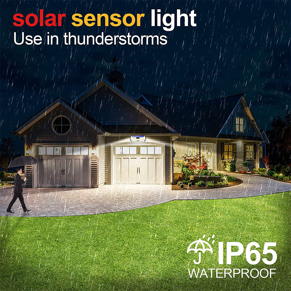Solar Outdoor Waterproof Motion Sensor LED Wall Lights Sconce Waterproof Solar Garden Light SD-SSE90