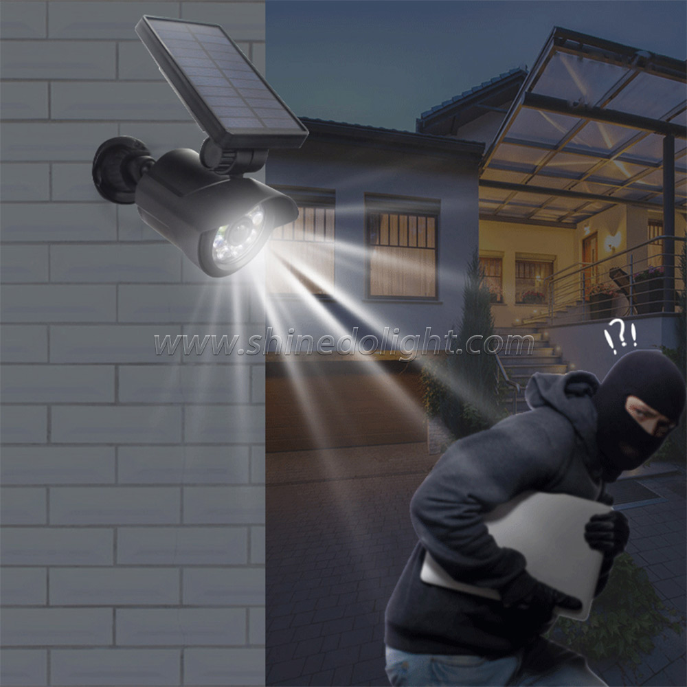 Custom Solar sensor wall light outdoor solar motion sensor security light SD-SSE177