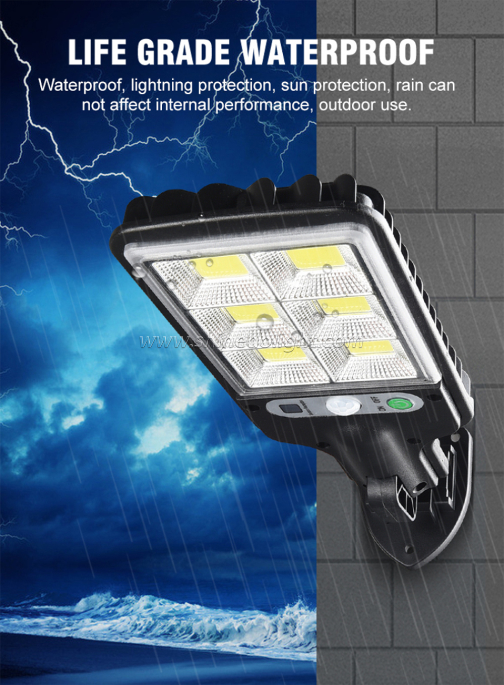 Factory Directly IP65 Sensor Outdoor Solar street Light Led Light With Remote Control SD-SSE128