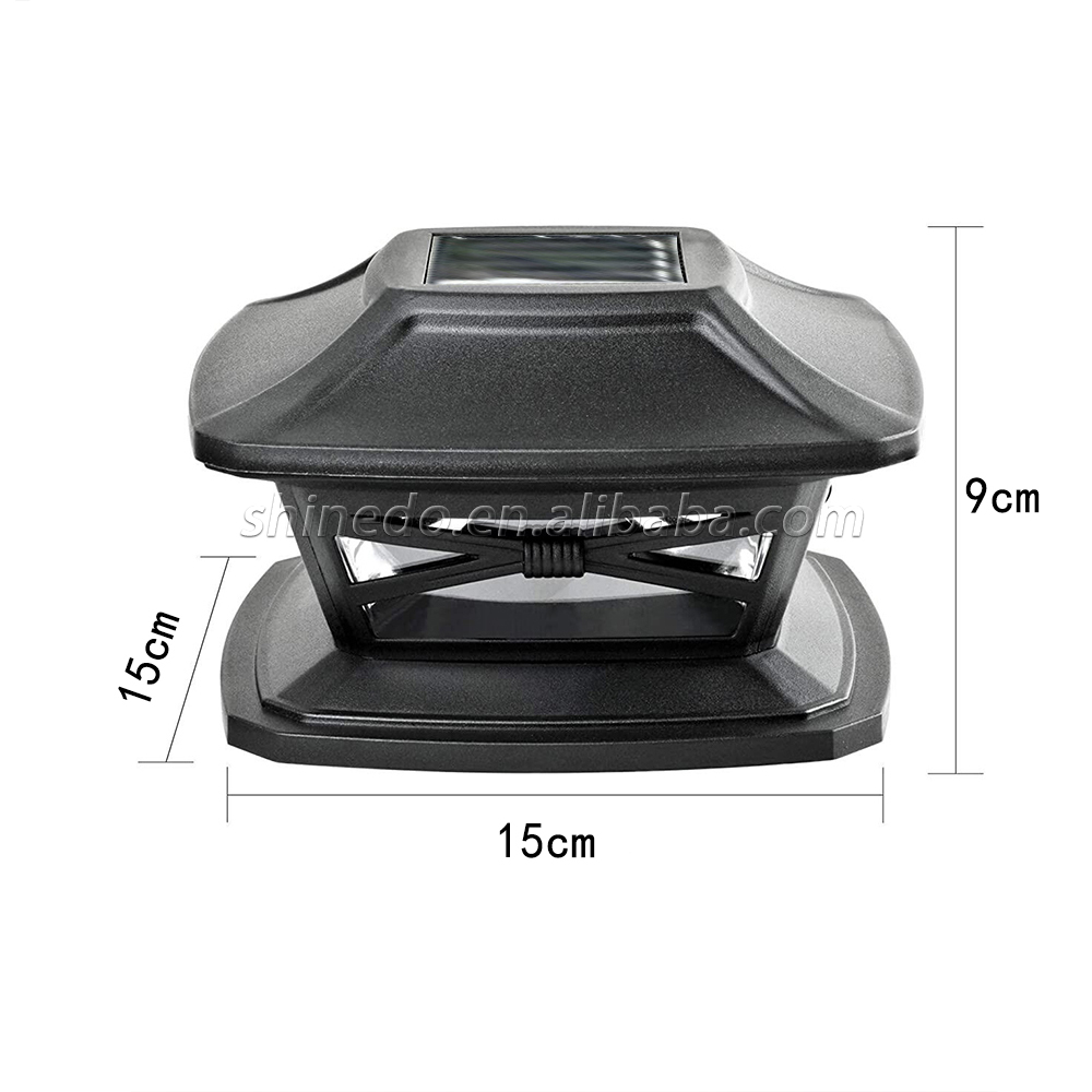 Outdoor Solar Garden Post Cap Light LED Solar Power Column Cap Head Path Lamp Waterproof Solar Cap Post Light SD-SL285