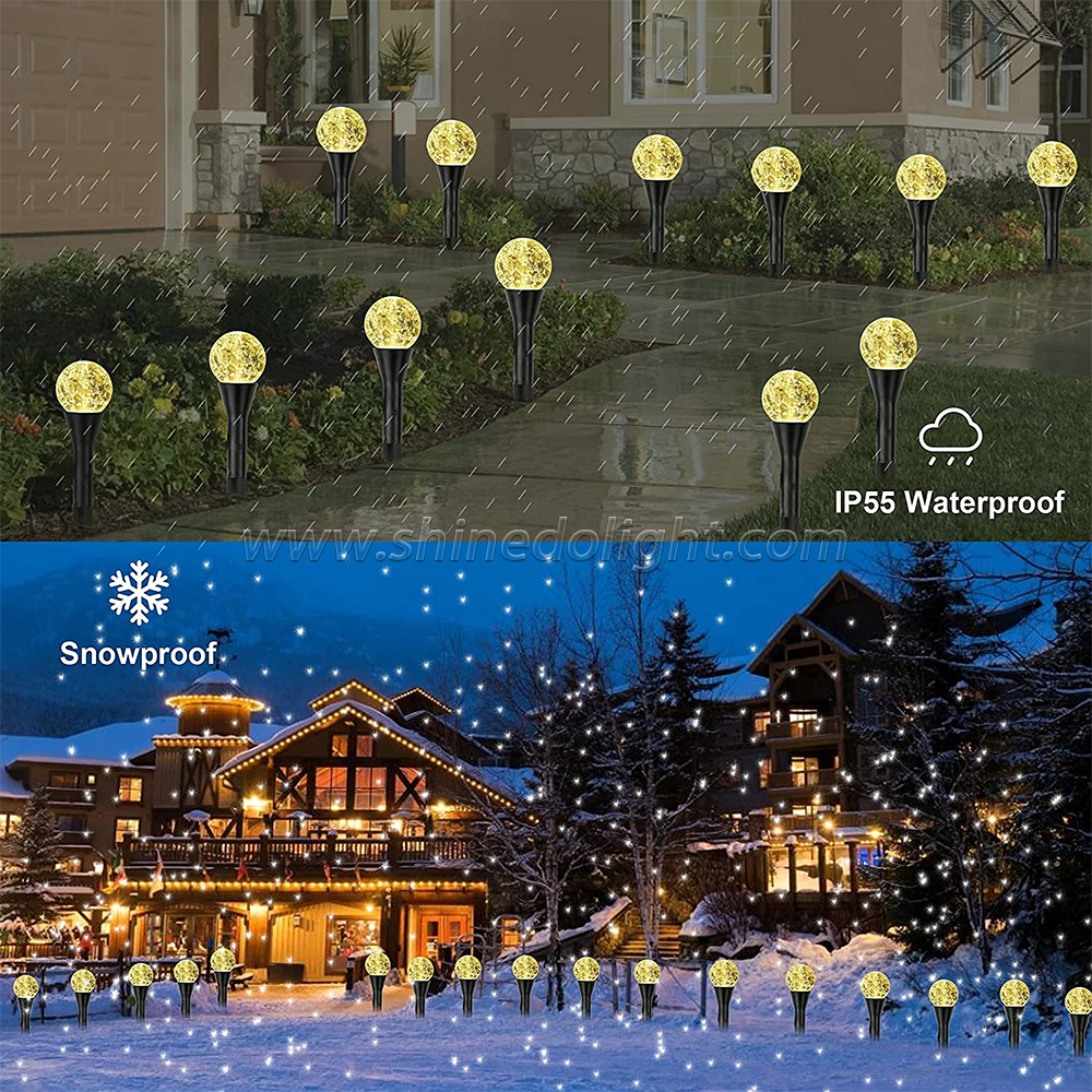 20 Led 22.15 ft Waterproof Stake Mini Crystal Bubble Decorative Solar Outdoor Fairy Lights with 8 Modes 1 buyer SD-SSL097