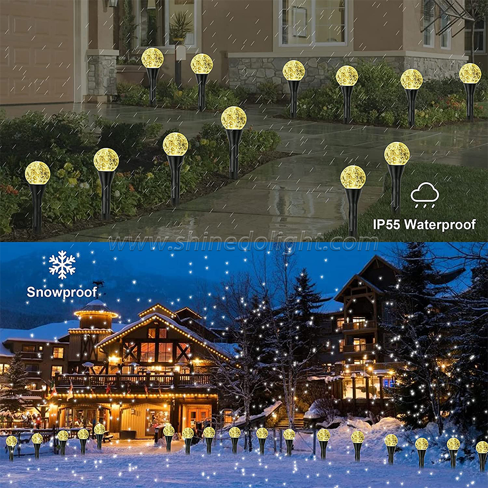 20 Led 22.15 ft Waterproof Stake Mini Crystal Bubble Decorative Solar Outdoor Fairy Lights with 8 Modes 1 buyer SD-SSL097