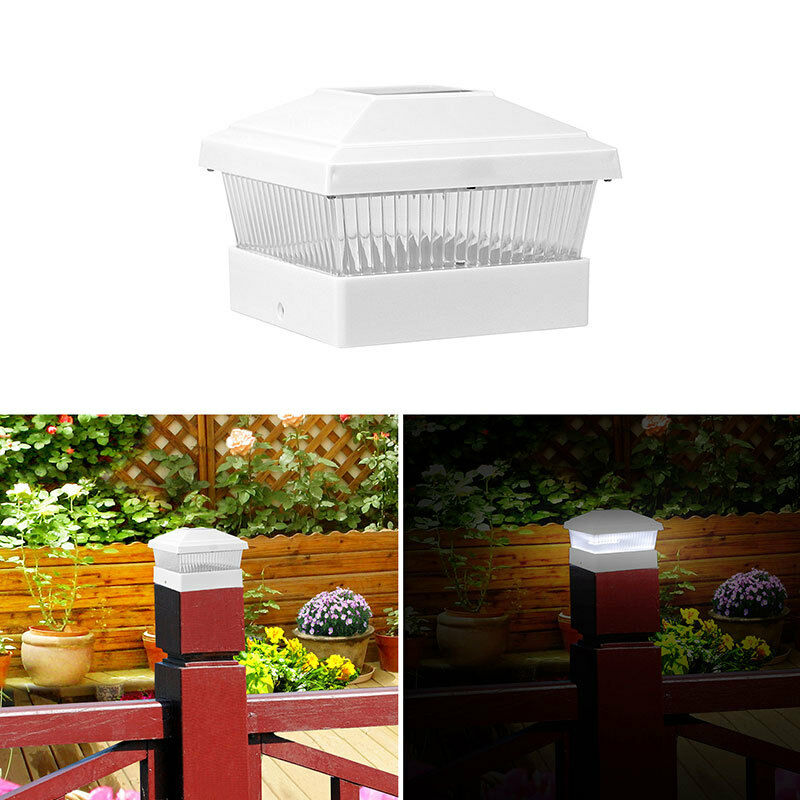 Solar Powered Wireless Security Super Bright Outdoor Garden Solar Deck Dock Patio Fence Post Light SD-SL124