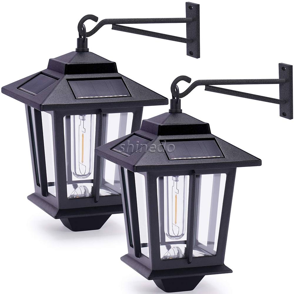 Led Outdoor Solar Wall Sconce Lantern Decorative for Porch Garage Barn SD-SL724