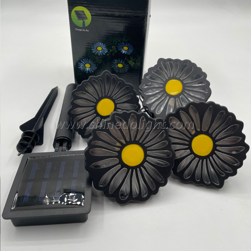 Unique 4PCS High Quality Solar Flower Shower-Like Garden Decoration With High Waterproof Performance Solar Garden Light SD-SL769