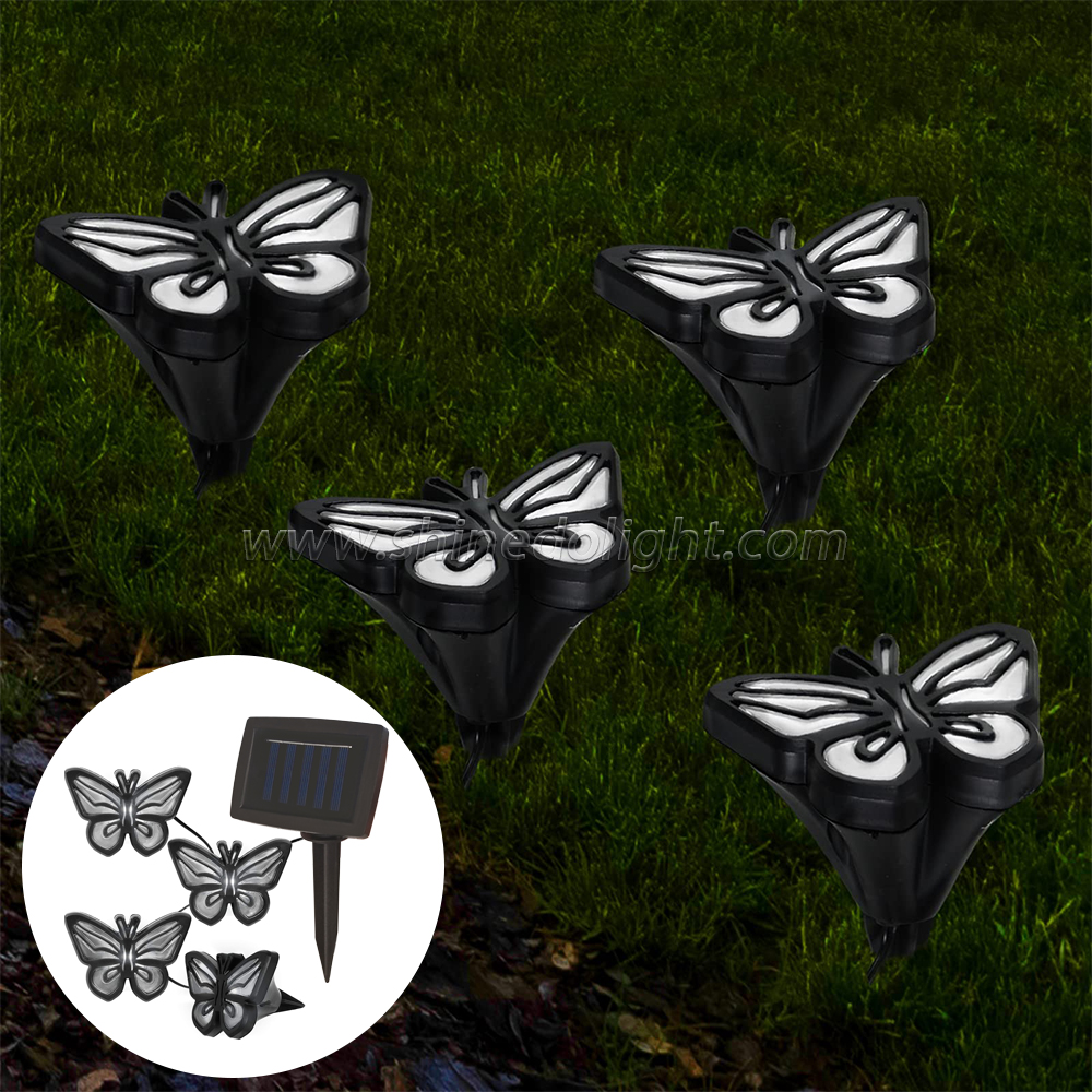 Outdoor Decor Fairy Butterfly Solar String Lights for LED Yard Garden Lawns Decoration SD-SSL003