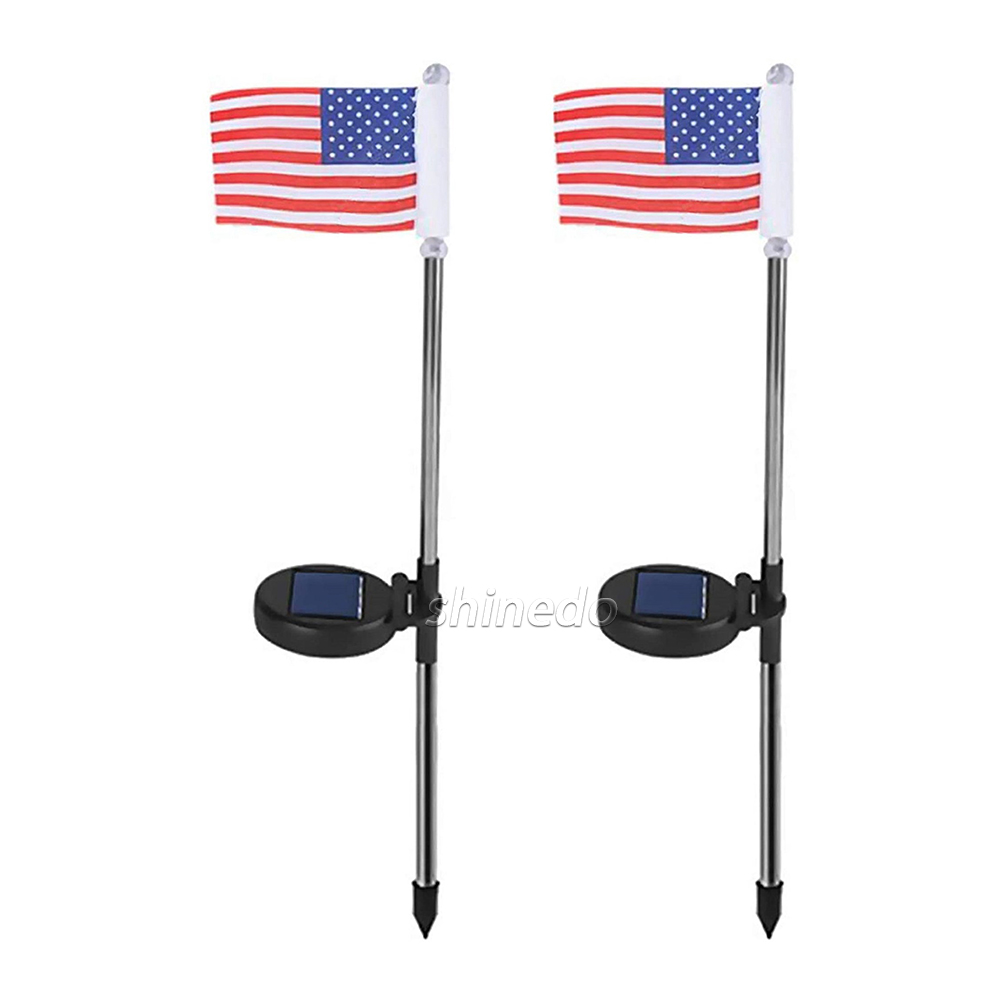 Solar Powered Light LED Flagpole Light Garden Flags Outdoor Garden Decoration SD-SL837