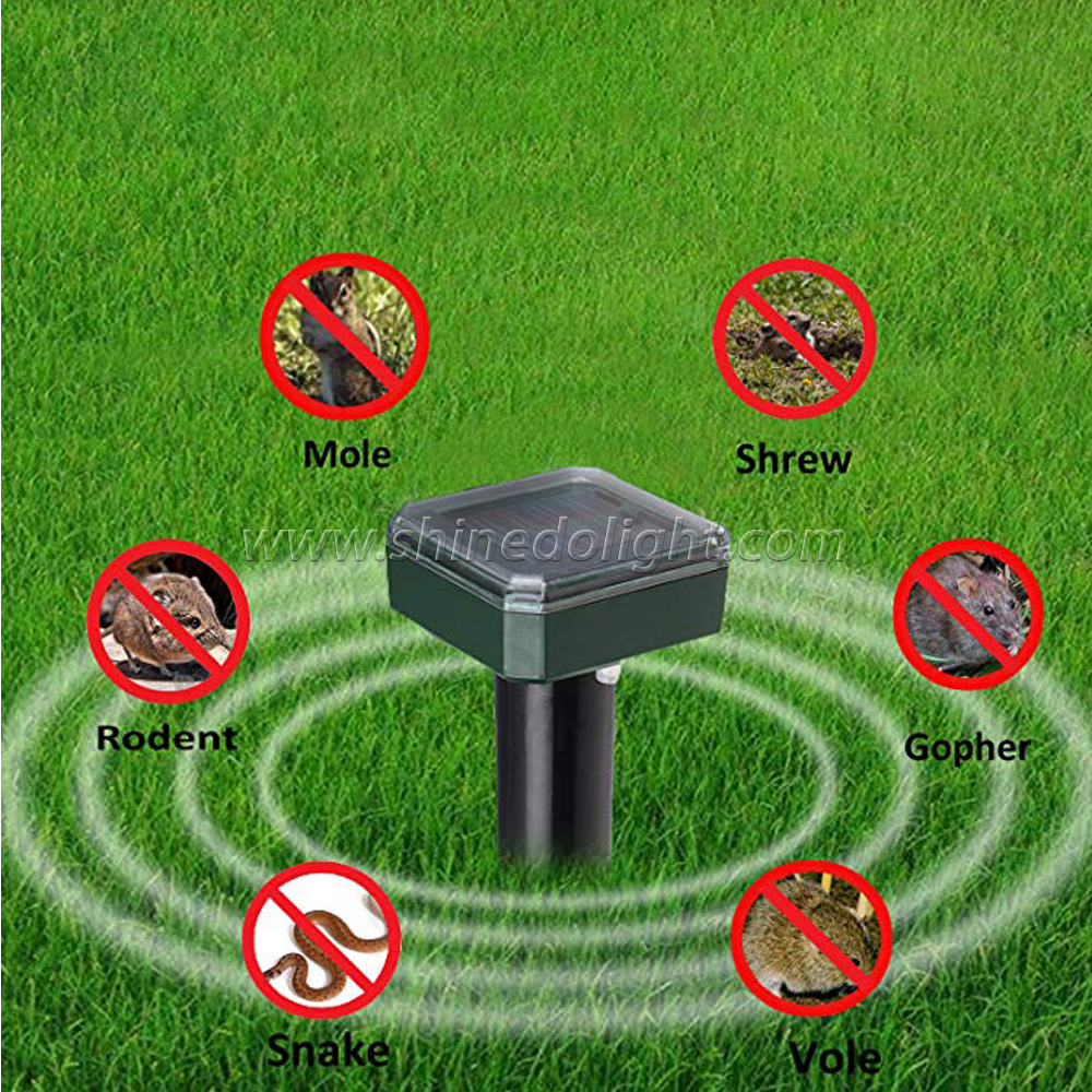 EPA Approve Newest Garden Gopher Snake Repellent Sonic Solar Powered Mole Repeller with Ultrasonic Wave SD-SL080A