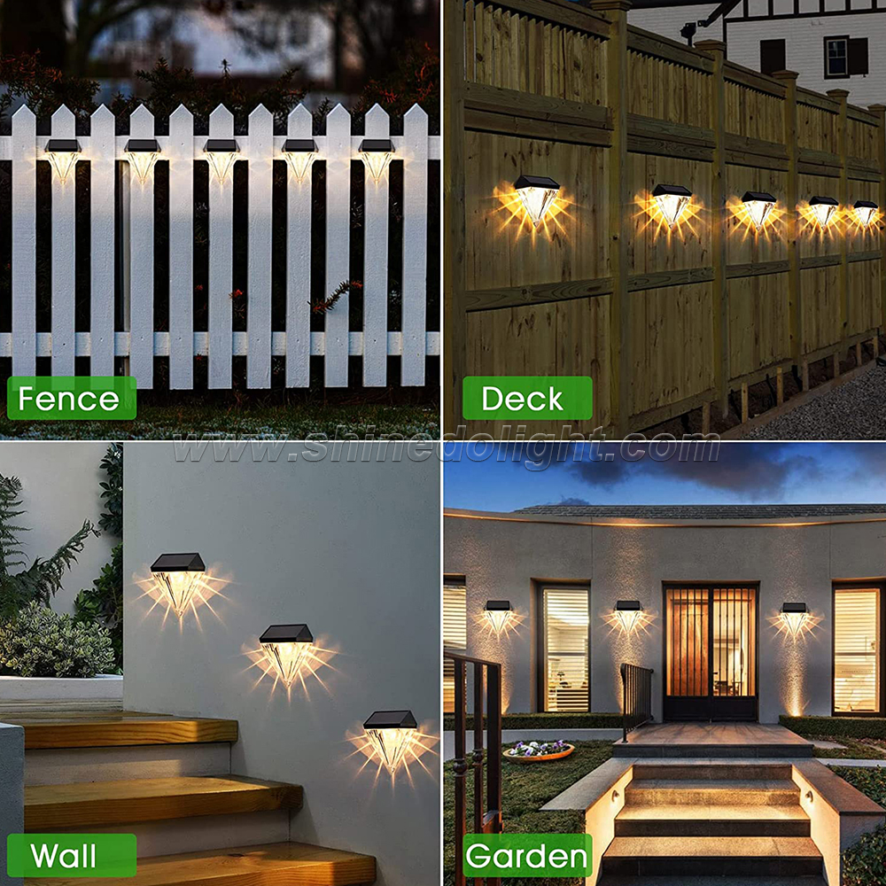 Solar Fence LED Lights Outdoor Garden Fence Decoration Solar Wall Light Porch Stair Light SD-SL818