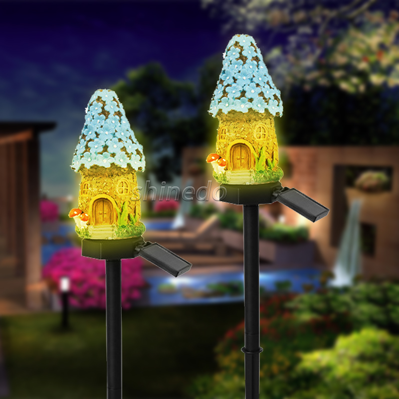 Resin Ground Light Solar Power LED House Garden Inserted Ground Plug Lamps Landscape Lawn Lamps Decoration SD-SL941