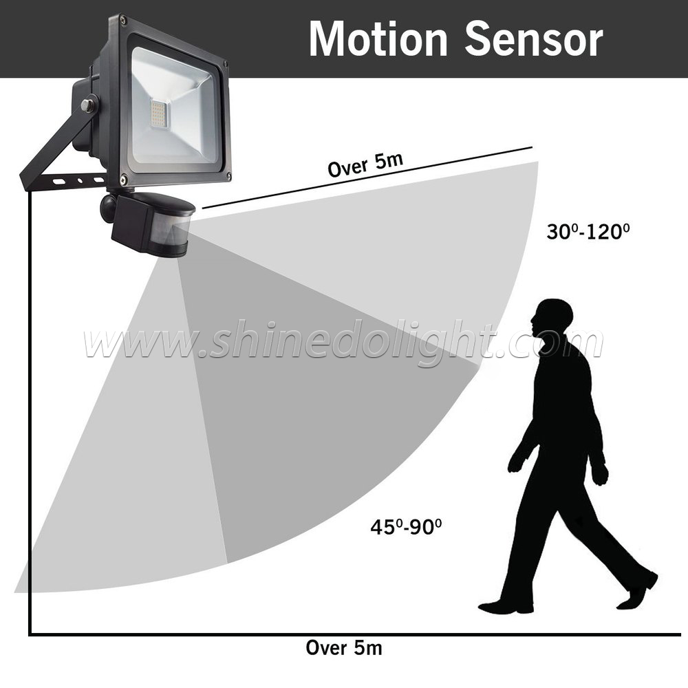 Wireless LED 3 Modes Sensor Solar Wall Lamp Outdoor Lighting Waterproof Solar Flood Lamp SD-SSE16C