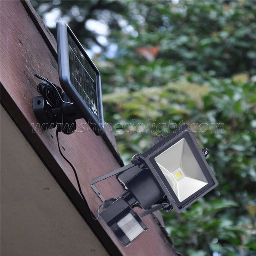 Wireless LED 3 Modes Sensor Solar Wall Lamp Outdoor Lighting Waterproof Solar Flood Lamp SD-SSE16C