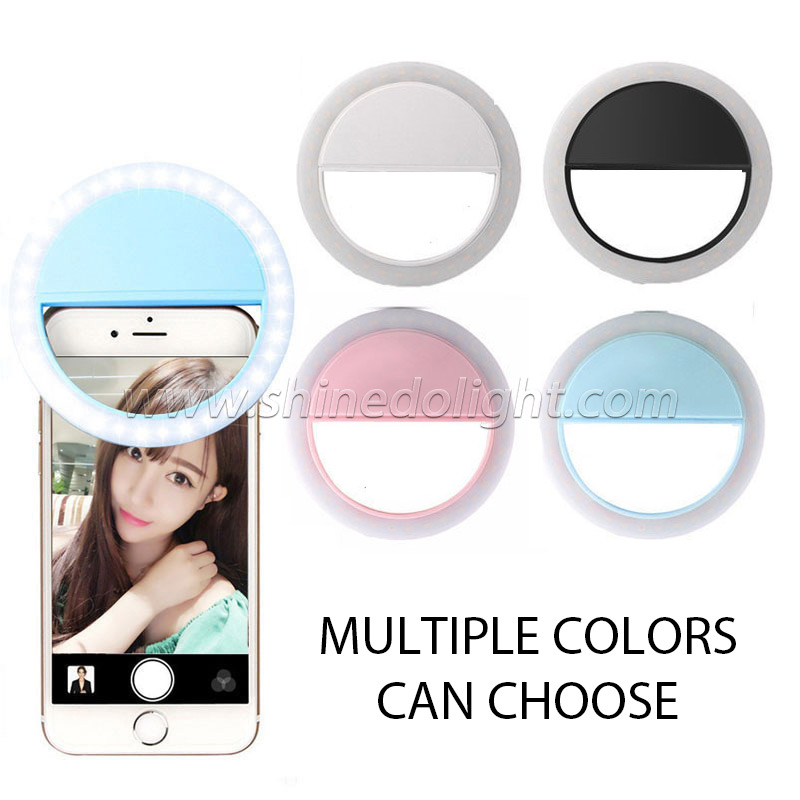 Clip On Highlight LED Make Up Smartphone Selfie Ring Light For Cell Phone SD-SL061