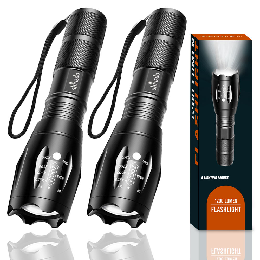 Flashlight Hand LED flash torch light Outdoor 1200 Lumen XML T6 Waterproof LED Zoomable Flashlight SD-SL119