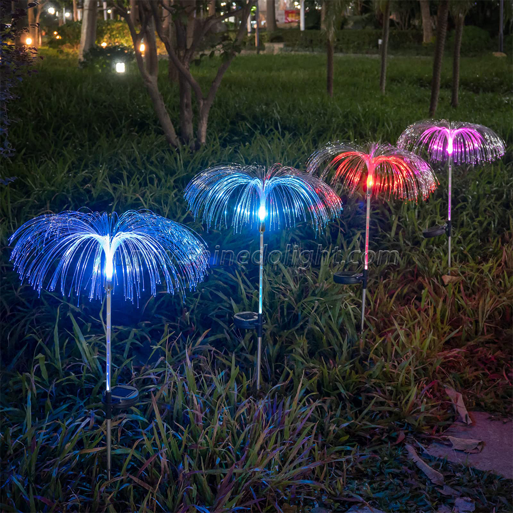 Solar Garden Lights Outdoor Decorative 7 Color Changing Solar Flower Lights Jellyfish Decor, Fireworks Landscape Light SD-SL794