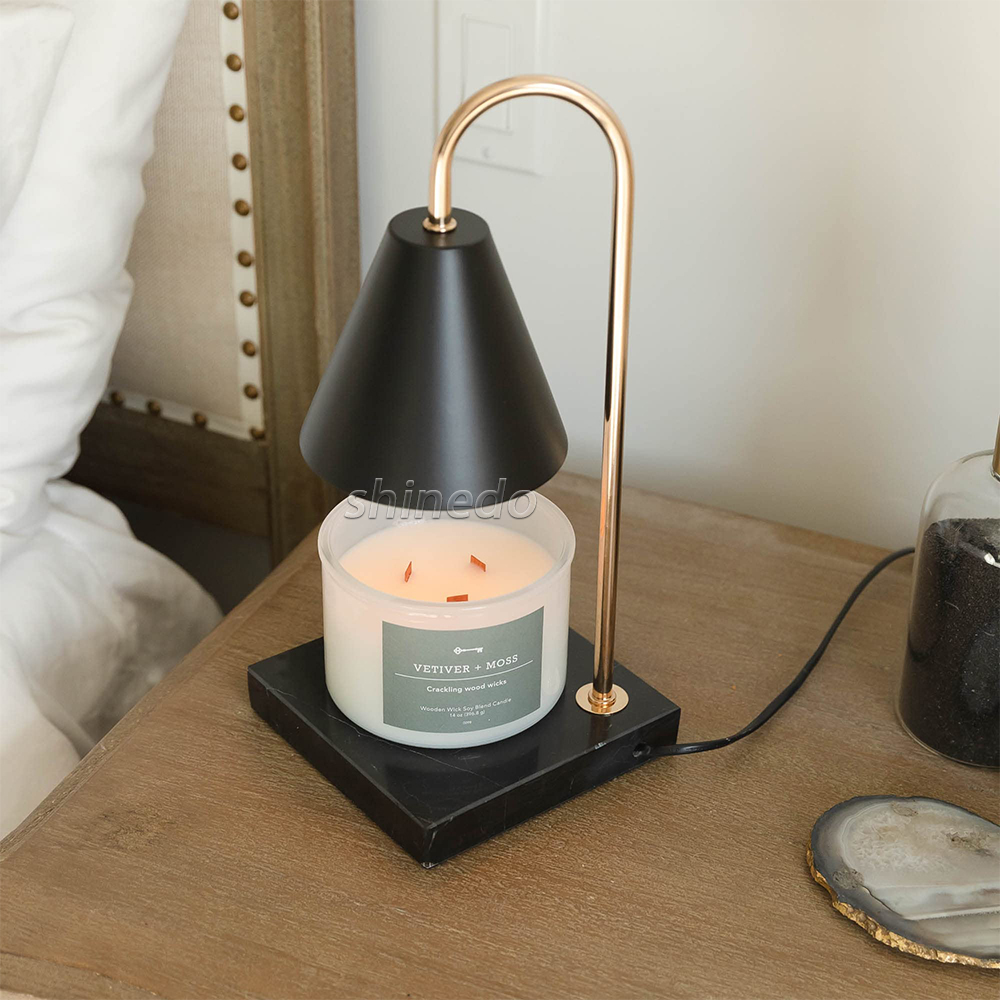 Electric Fragrance Candle lamp Metal Oil Burner Aromatherapy Lamps Christmas gift Table Lamp SD-SL1032