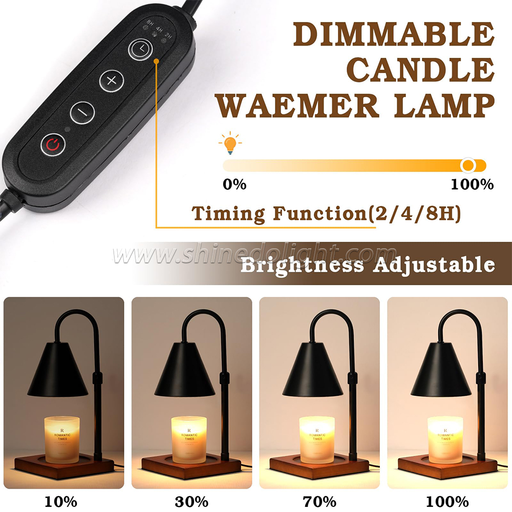 Modern Candle Warmer Lamp Metal Wax Burner Melting Wax Lamp 220V Simple Table Lamp Fragrance Light SD-SL1132