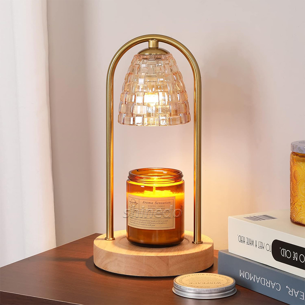  No Flame Electric Dimmable Candle Warmer Candle Heating Lamp Creative Aromatherapy Room SD-SL1146 Table Bedside Decor